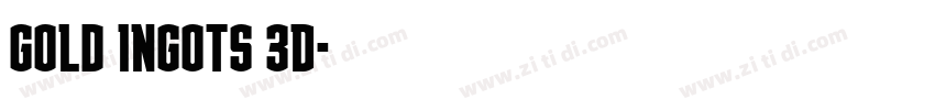 Gold Ingots 3D字体转换